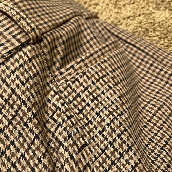 Banana Republic Pants - Banana Republic Black, Brown, & Tan Checkered Pants. Sloan. Size 12. NICE! NWT